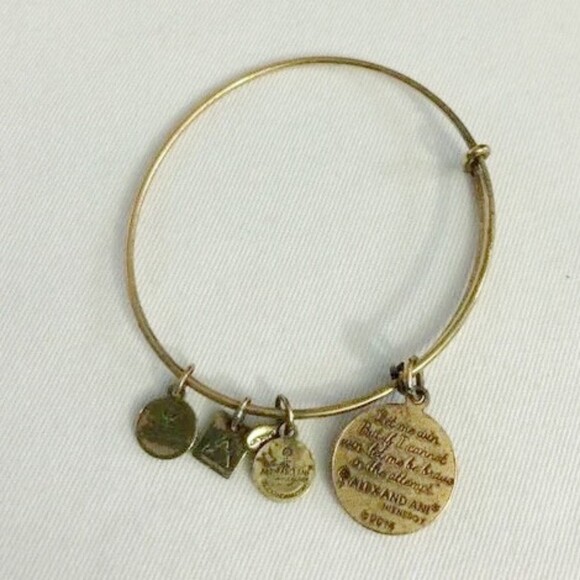 Alex & Ani Inspirational Gold Tone Bracelet - Picture 4 of 8